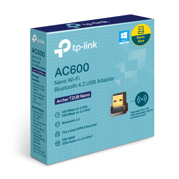 Tp-Link Archer T2UB Nano 2-in-1 USB Adapter - 1 Year Warranty 1