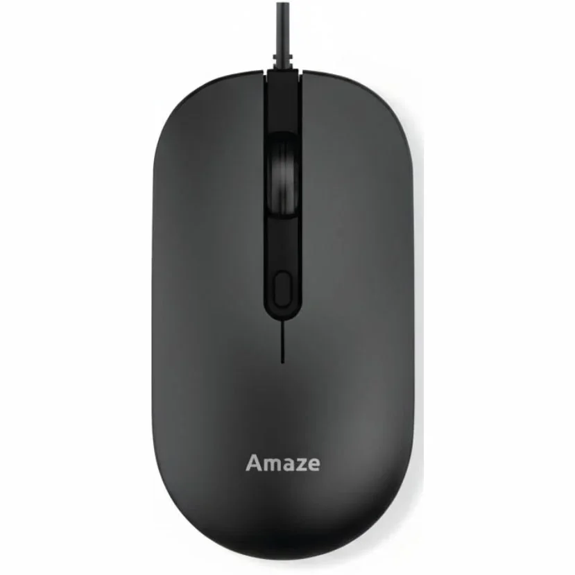 AMAZE A704 PROBUS SILENT TOUCH WIRED MOUSE - BLACK