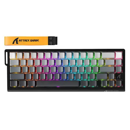 Attack Shark X68 PRO HE Keyboard - Black Red Contour Magnetic Switch - Moonlight Magnetic Switch 2