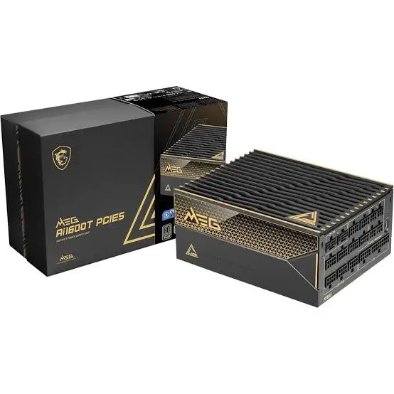 MSI MEG Ai1600T 1600W PCIE5 80 Plus Titanium Gaming Power Supply 1
