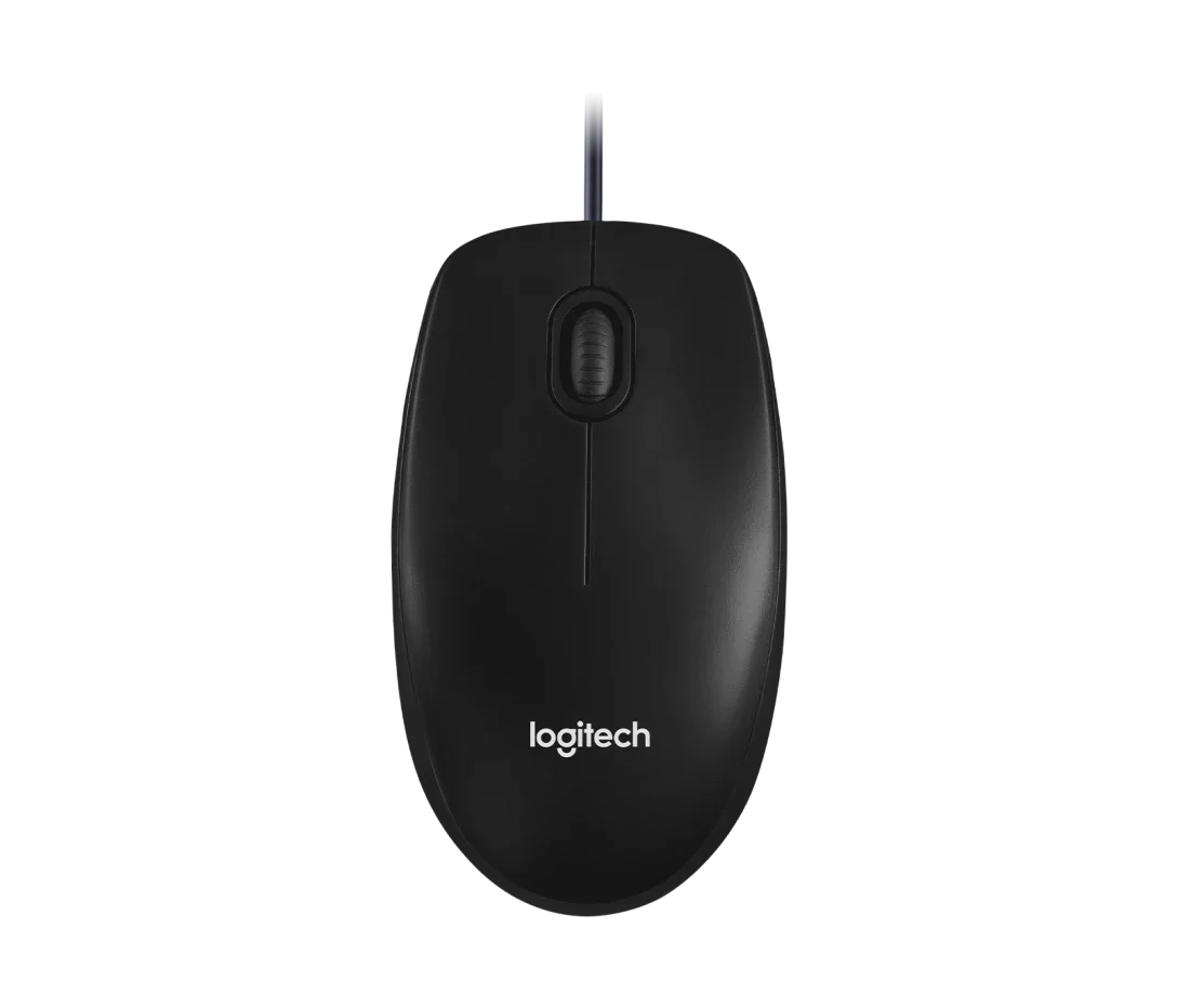 Logitech M100 USB Mouse - Black - White 1