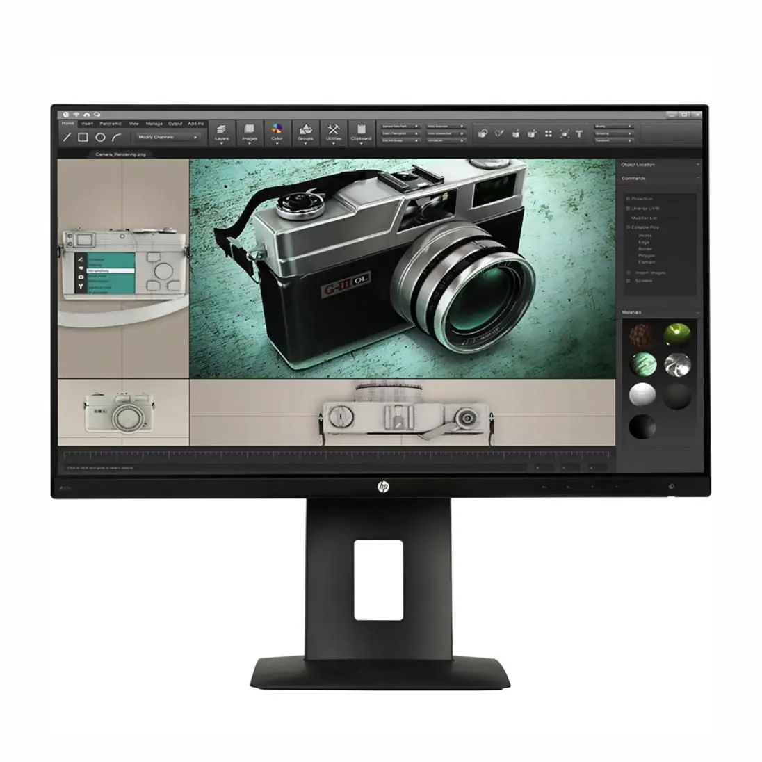 Used 24" Borderless Full HD IPS Monitor