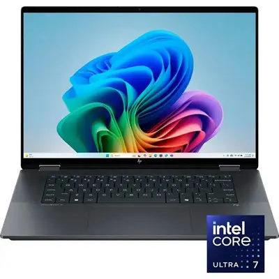 HP OmniBook X Flip 16-AS0023DX Intel Core Ultra 7 256V 16GB 1TB SSD 16" 2K Touchscreen x360 Display Backlit KB Win11 Eclipse Gray 1